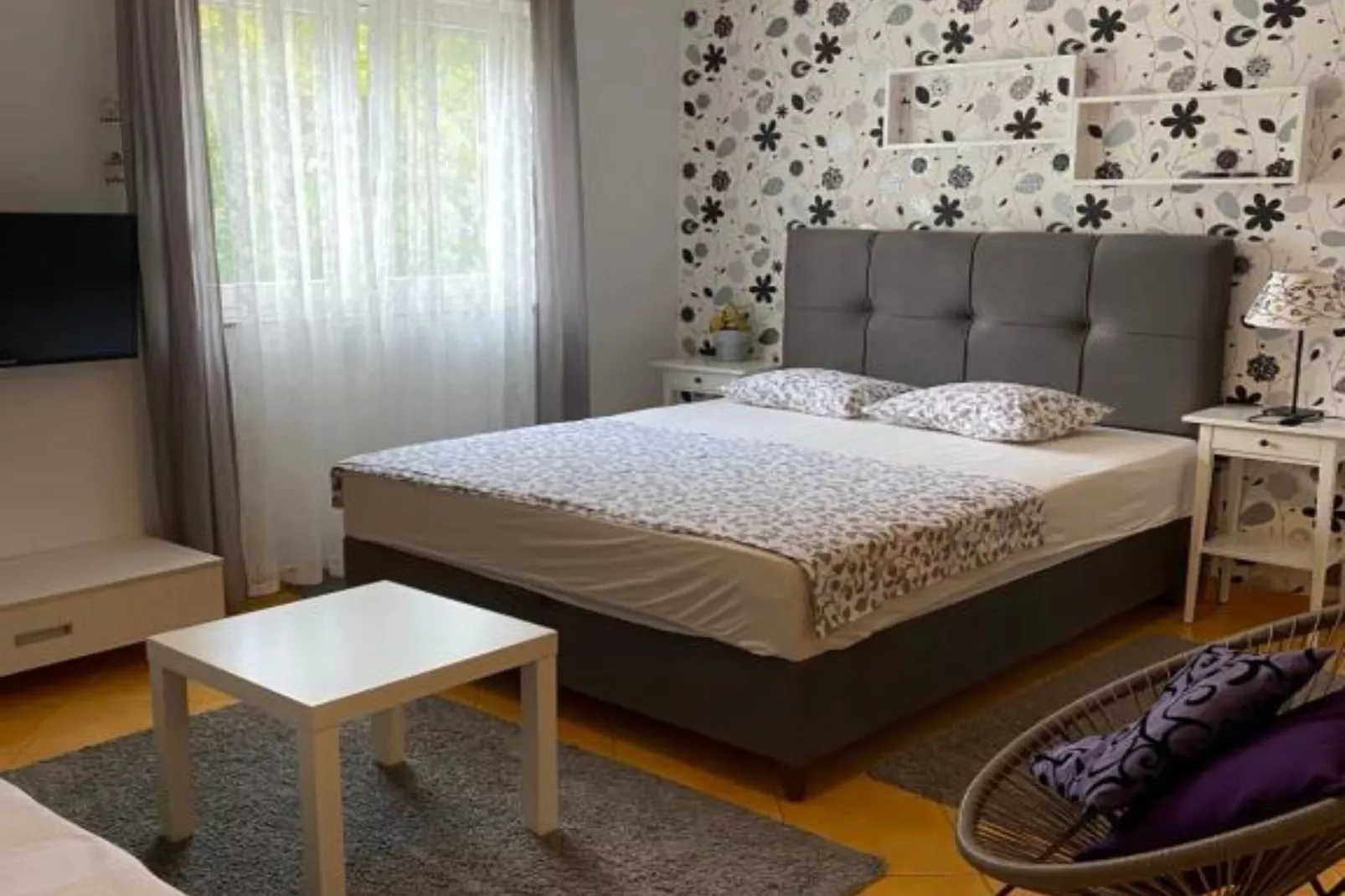 Apartments Lara Rab - Studio Apartment with Balcony-Slaapkamer