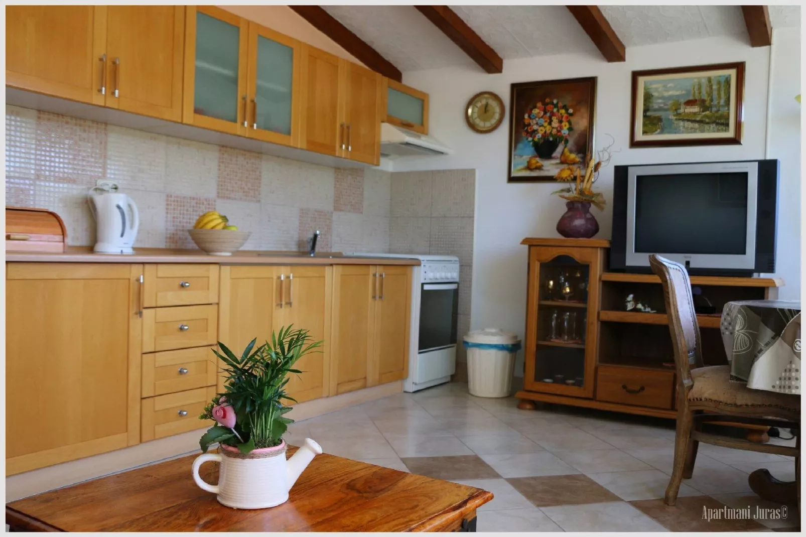 Apartments Juras - Two Bedroom Apartment with Sea View (David)-Keuken