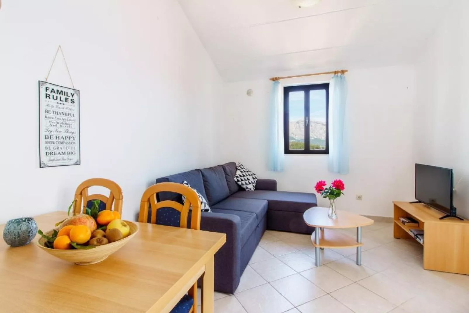 Lumbarda Resort Apartments - Comfort One Bedroom Apartment  C2-Woonkamer
