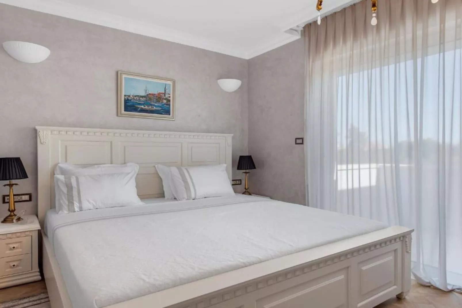 Villa Carolus in Vodice - Five Bedroom Villa with Terrace and Swimming pool-Slaapkamer