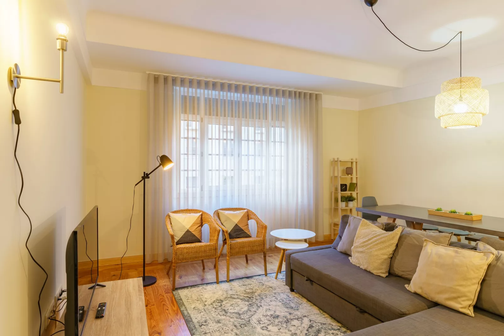 Feel Porto Downtown Woods Flat-Woonkamer