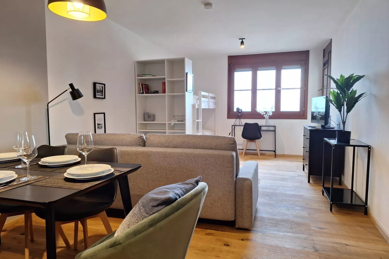 Apartment Alpenblick-Woonkamer