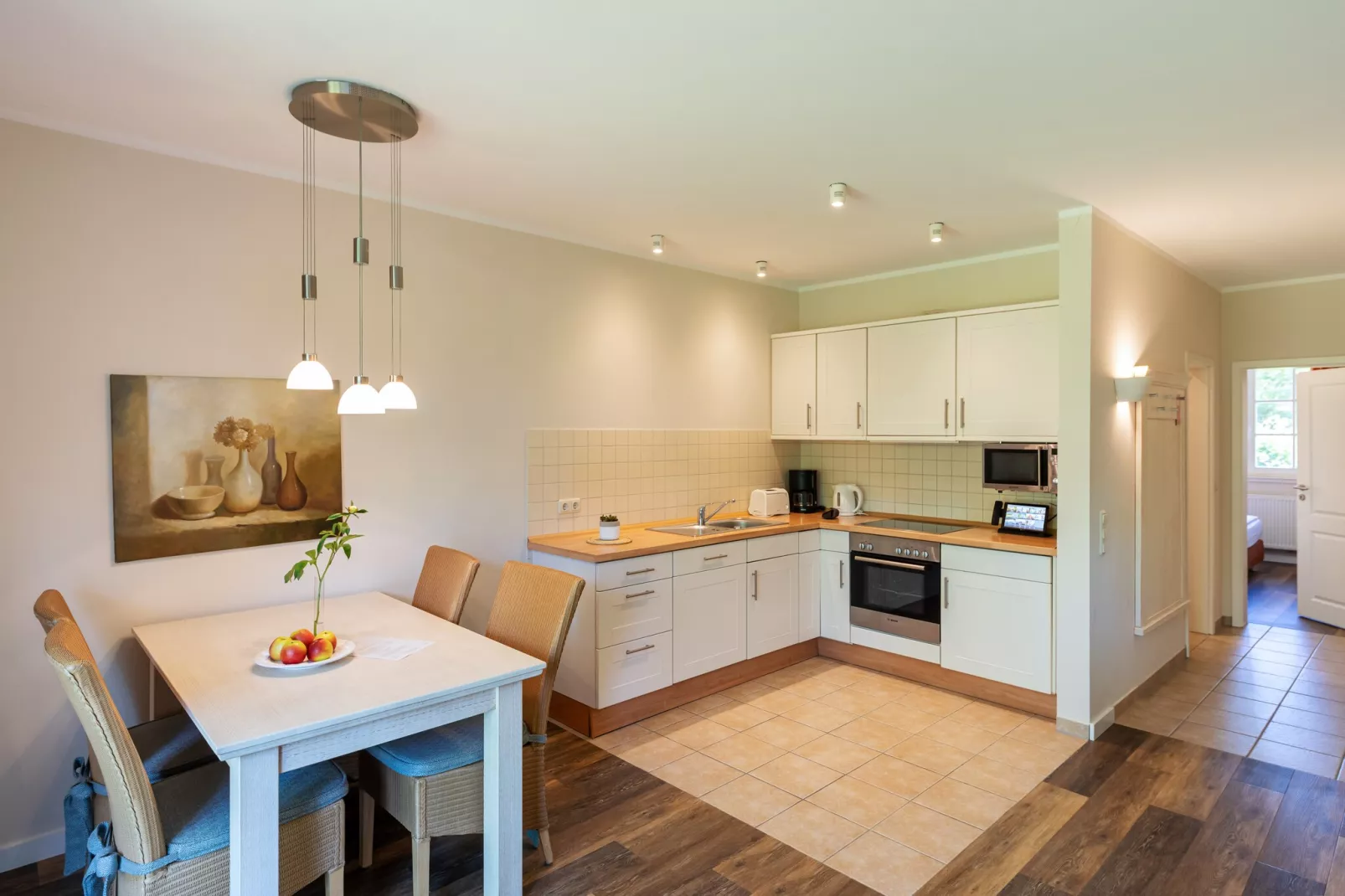 Garten Ferienwohnung - Strandhotel Dünenmeer-Keuken