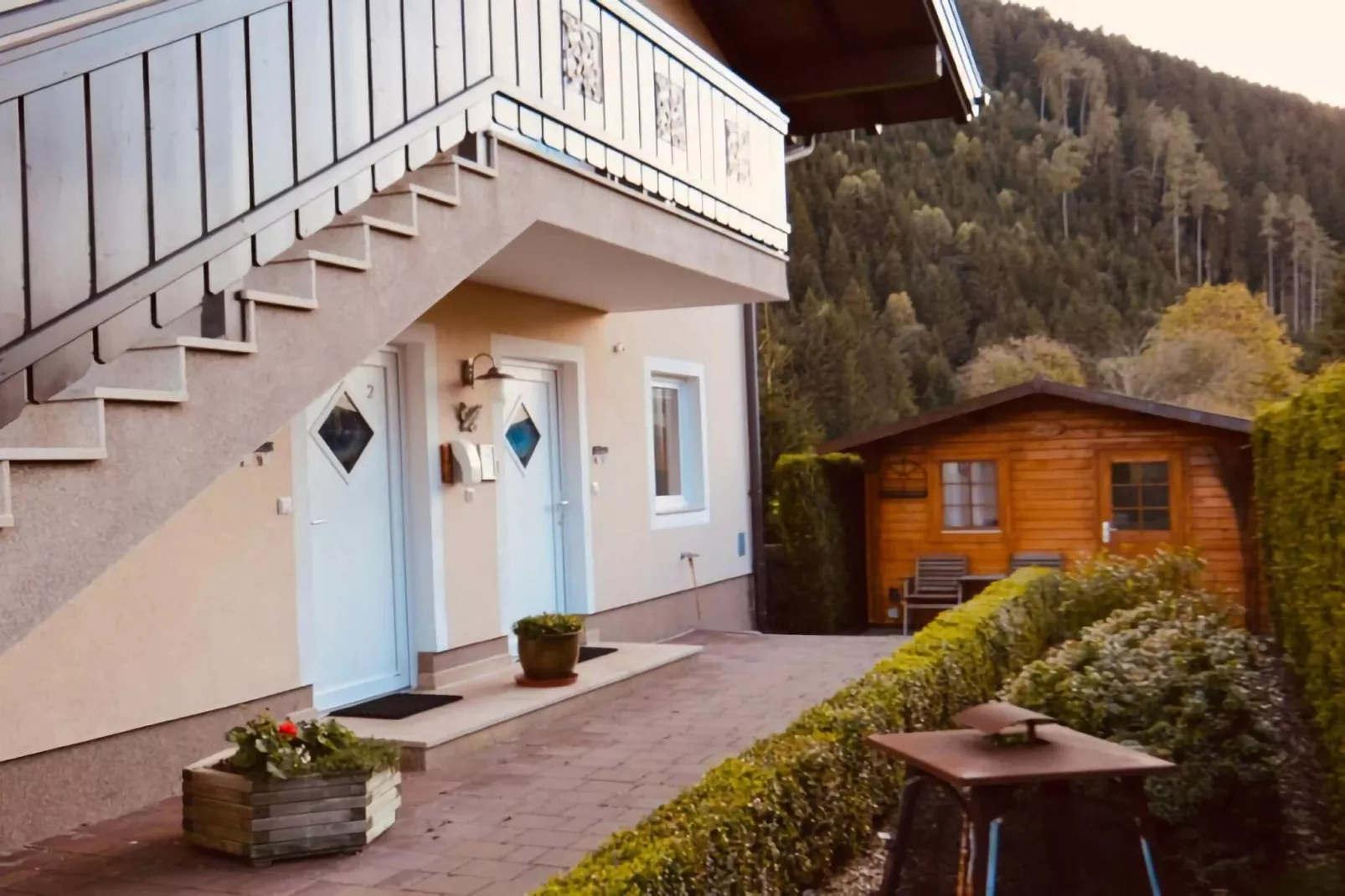 Apartment 3 mit Balkon /Hollersbach-Buitenkant zomer