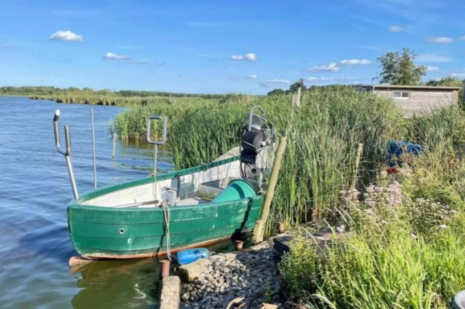 Ferienhaus Ahlbeck am Haff - Schlafen unter Reet / 2-Gebieden zomer 20km