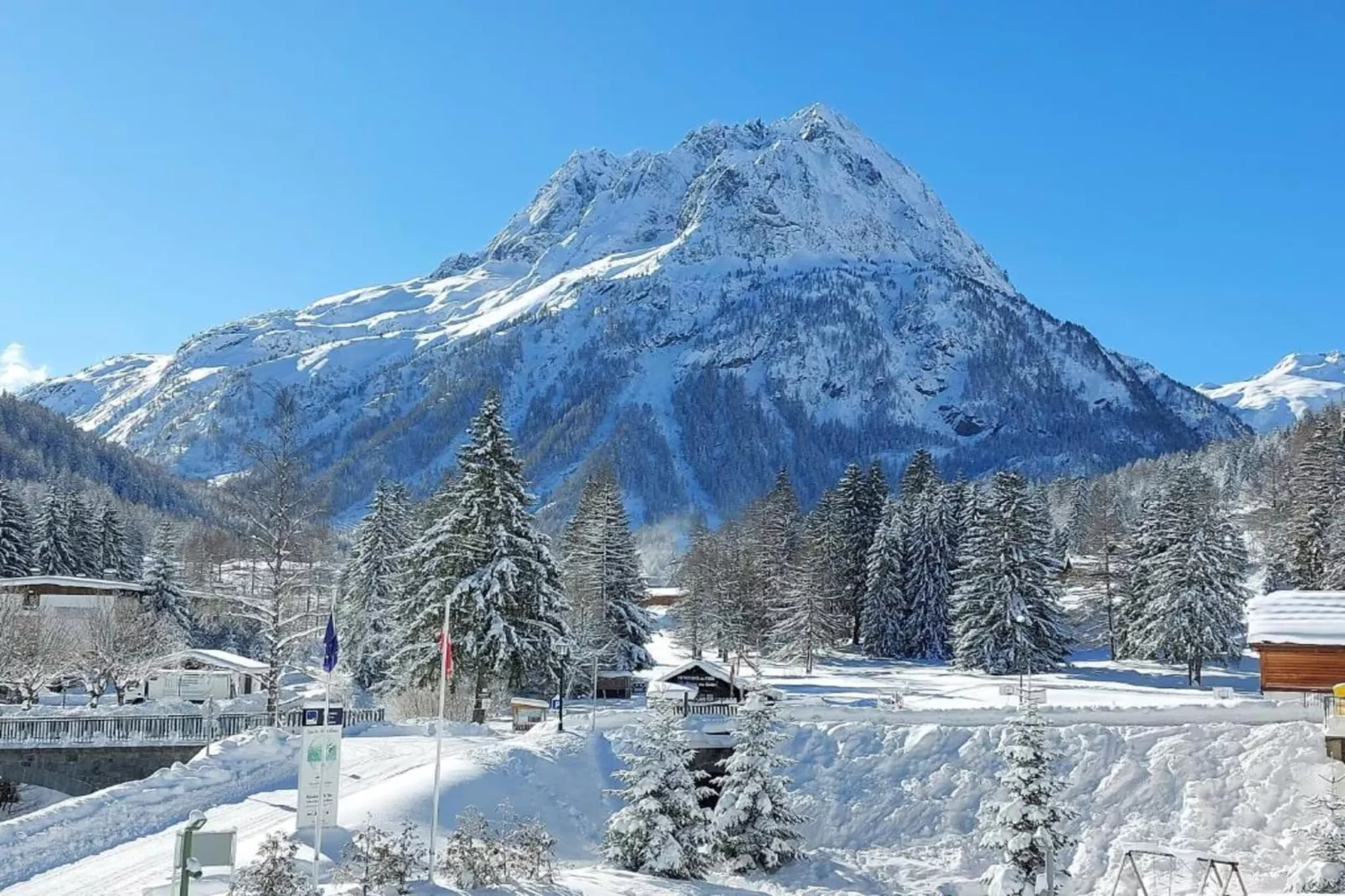Resort les Portes du Mont Blanc 6-Gebied winter 5km