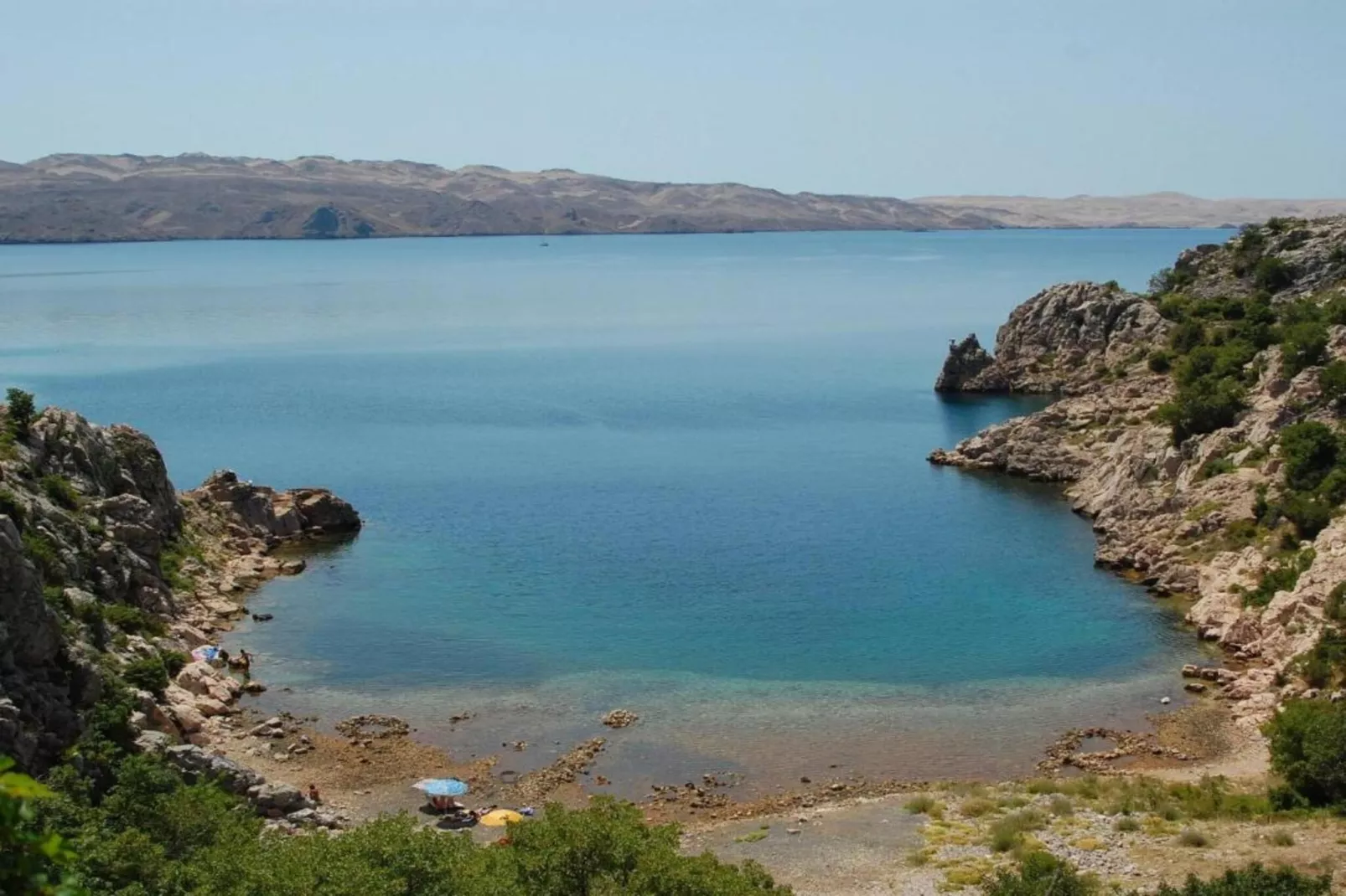 Dalmatian house Sukosan-Gebieden zomer 1km