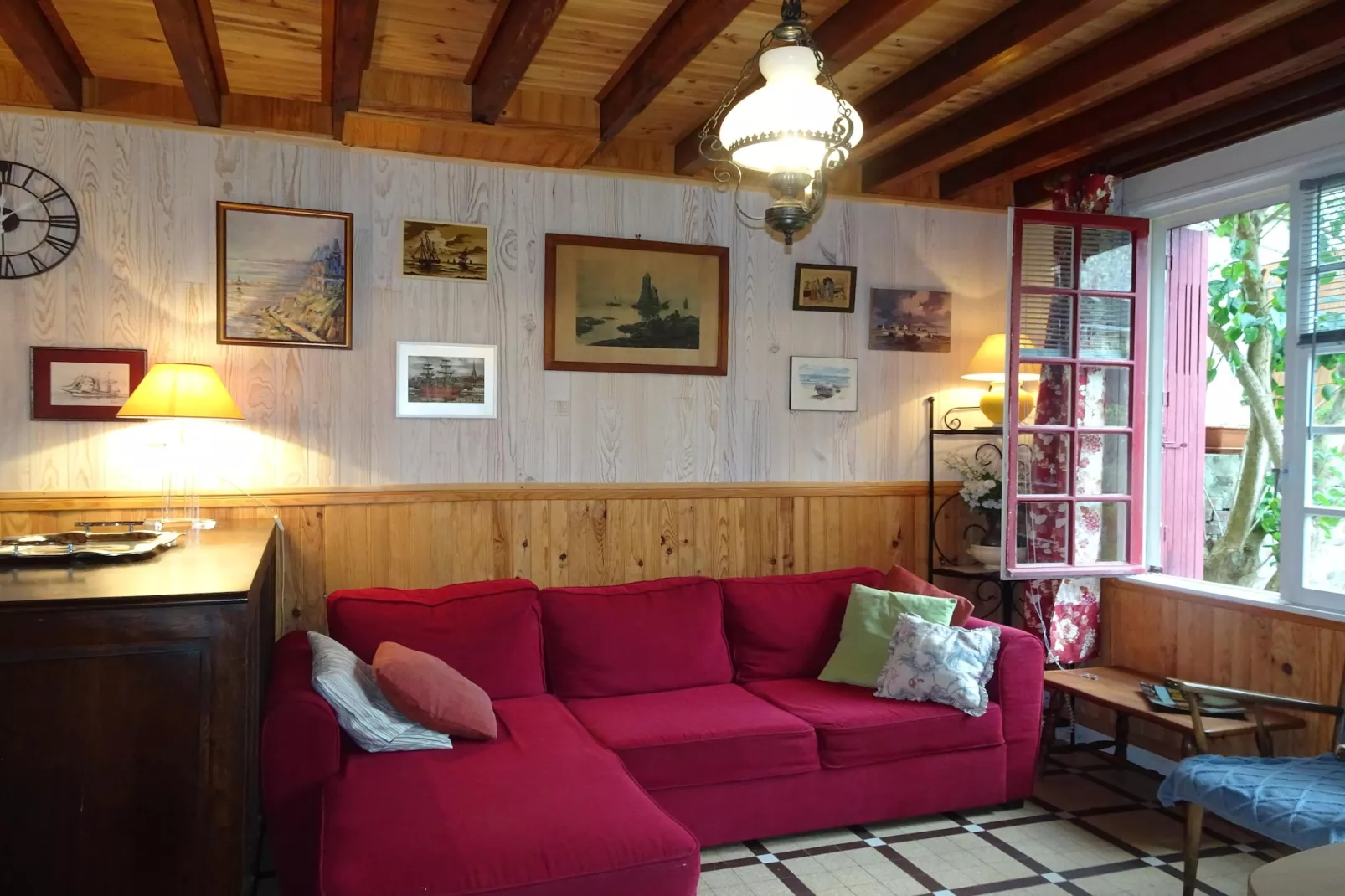 Semi-detached house Etretat-Woonkamer