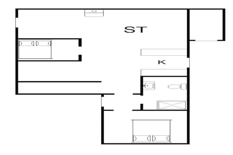 Gezellig strandverblijf -- By Traum Ferienwohnungen-Plattegrond