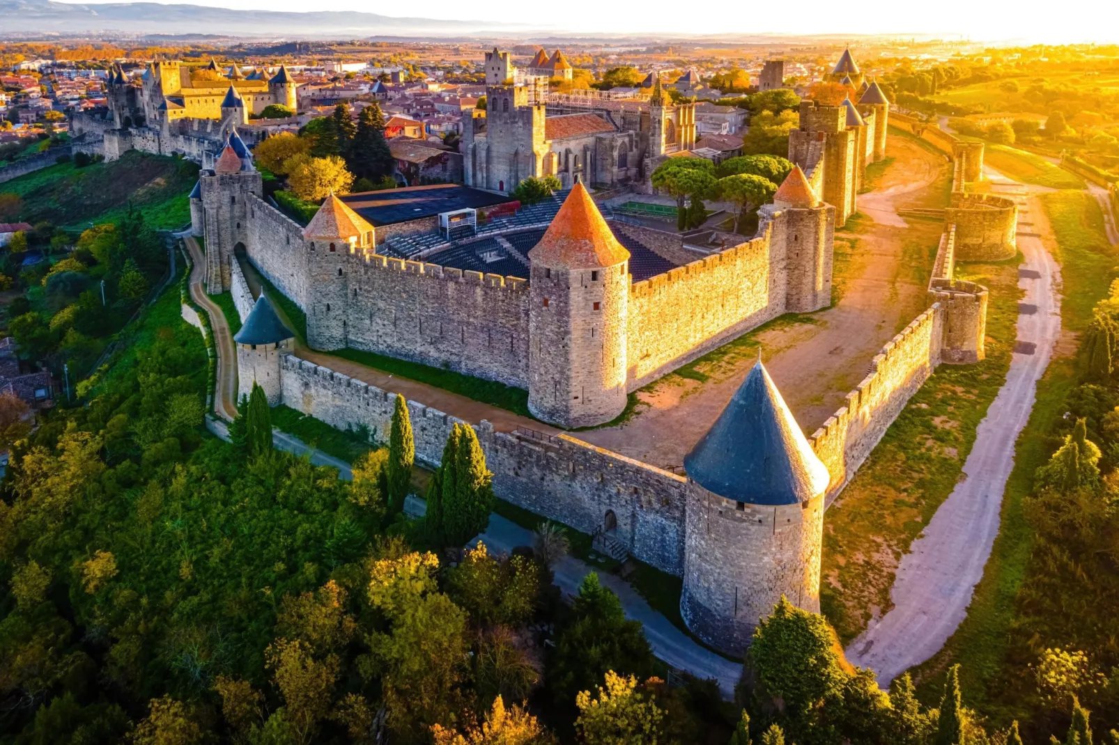 Résidence la Barbacane Carcassonne / Studio double 2 pers-Uitzicht
