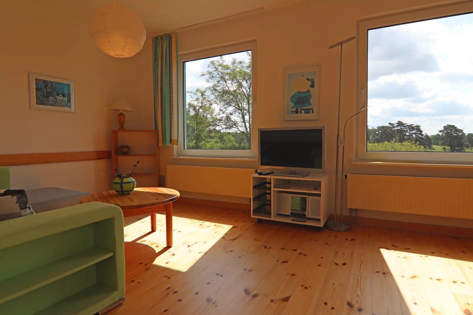 Ferienhäuser Inselblick / Ferienhaus 2 60 qm-Woonkamer