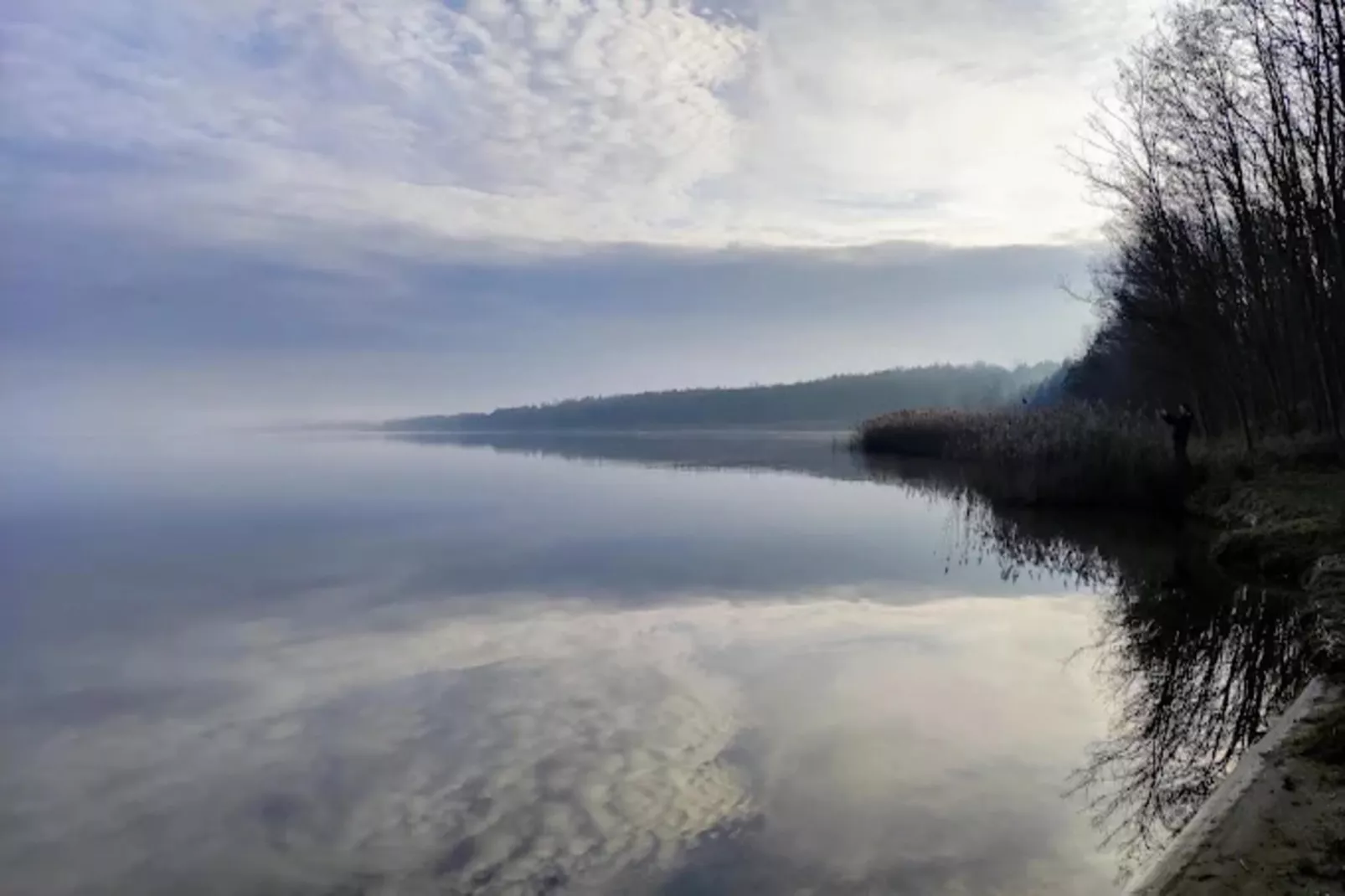 Hausboot am Gräbendorfer See-Gebieden zomer 1km