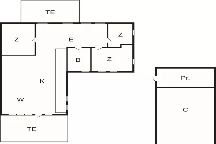 6 Personen vakantie huis in Thisted-Plattegrond