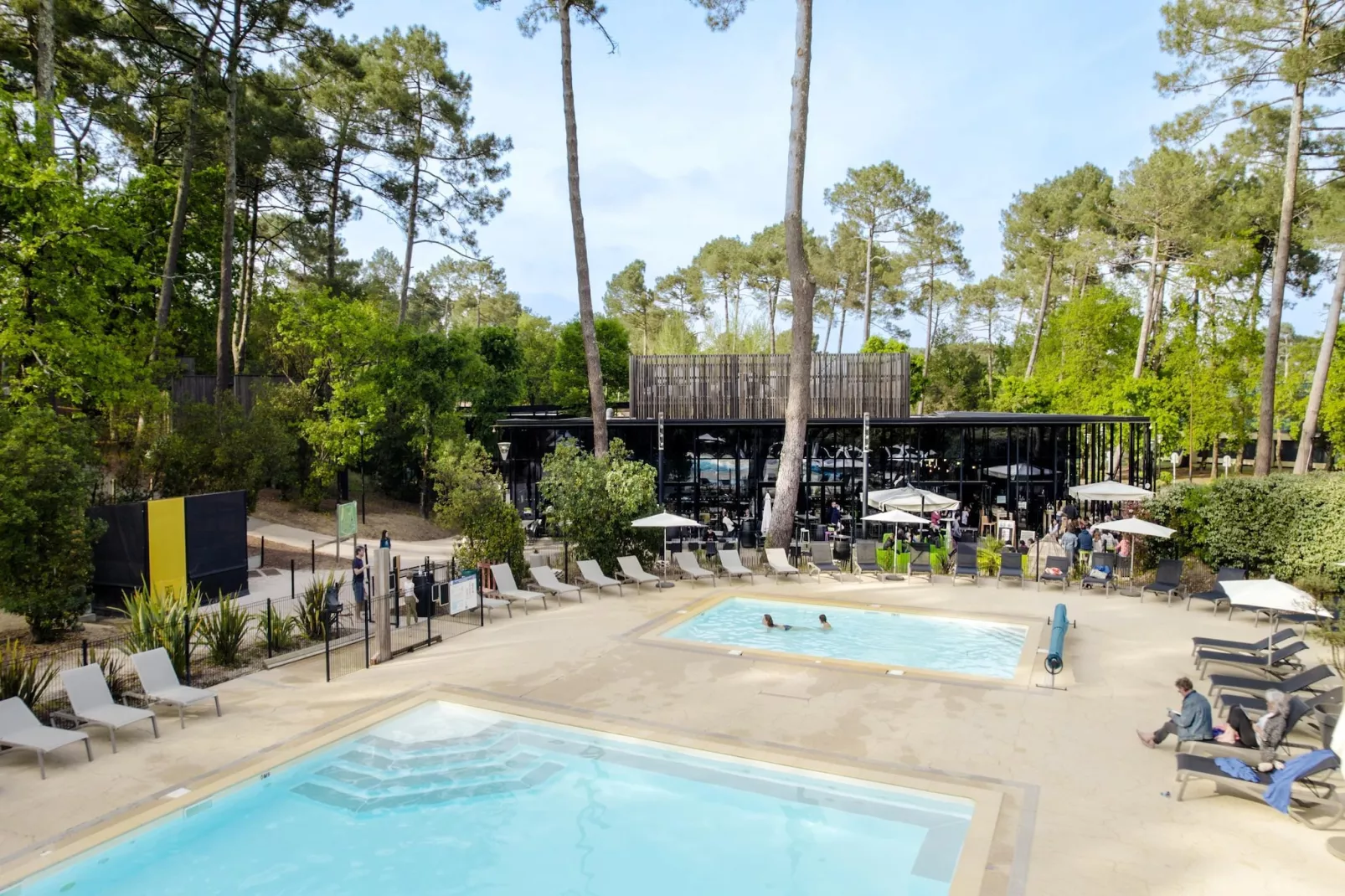 Lodge 3 Pièces 6 Personnes 1  bébé/ Lège-Cap-Ferret-Zwembad