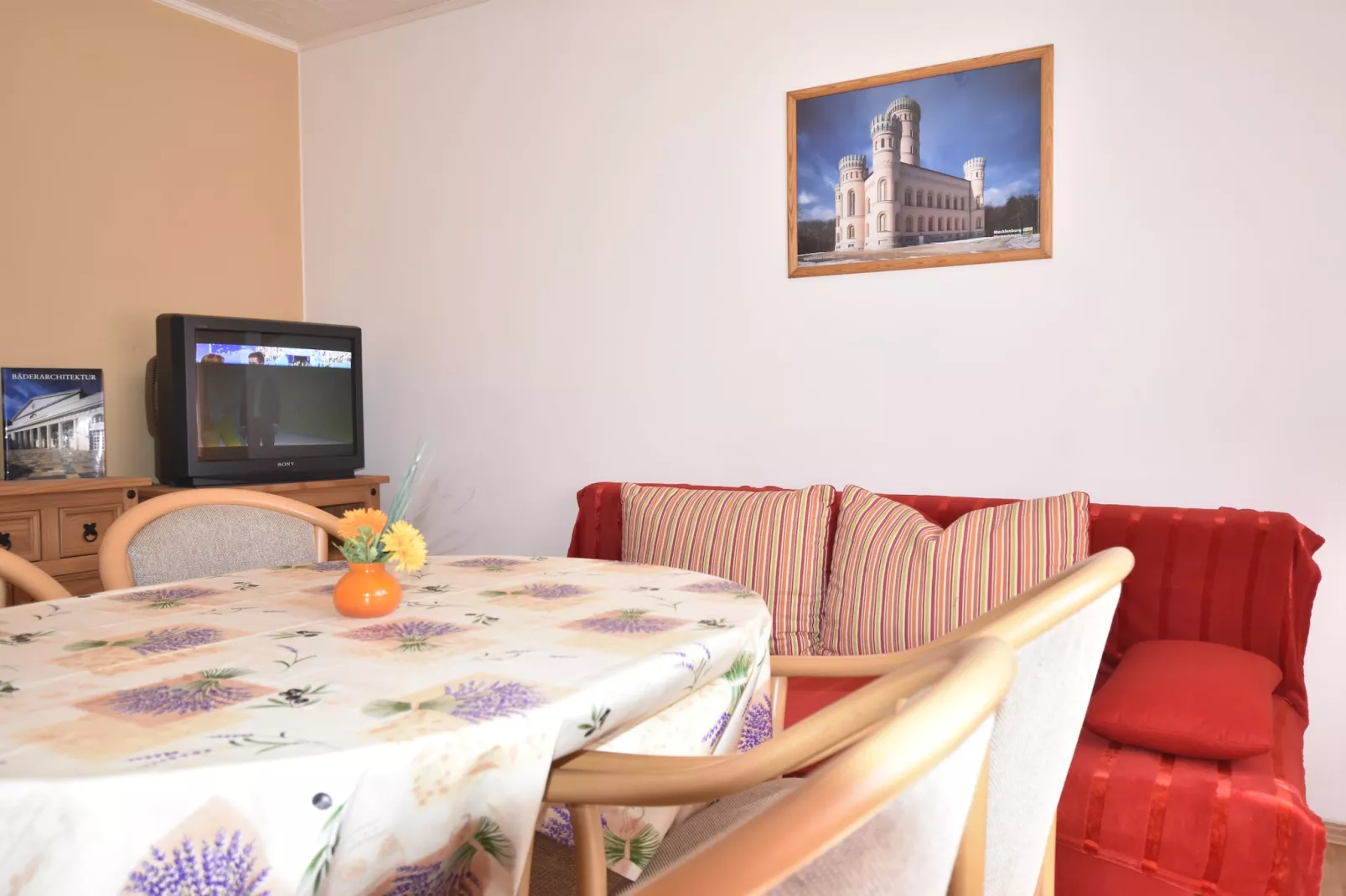 Granitztal mit 2 Schlafzimmern - 3 km zum Strand-Woonkamer