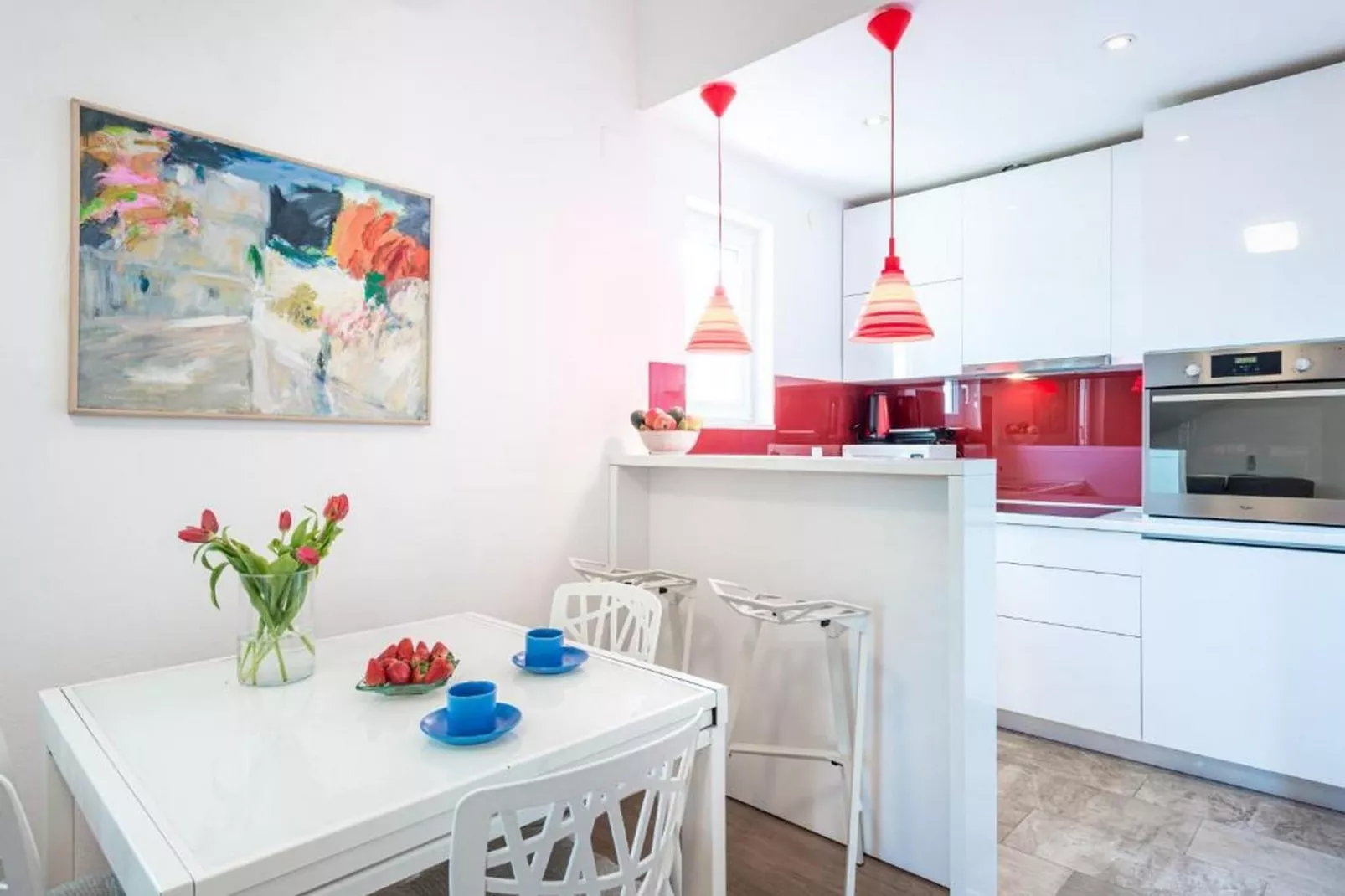Apartments Meri & Karla - Two Bedroom Apartment with Balcony and Sea View (Karla)-Keuken