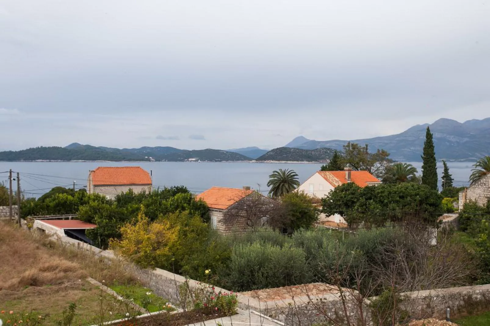 Apartments Ana Lopud - Double Room with Balcony and Sea View - (1 floor)-Uitzicht