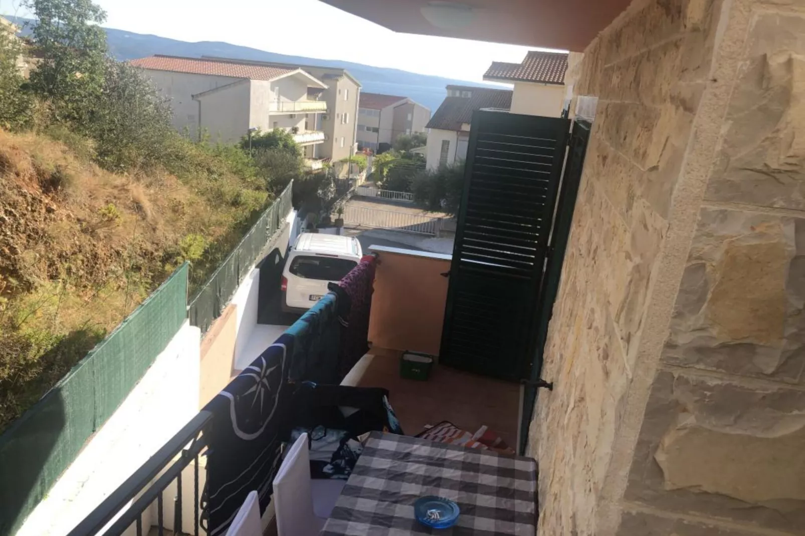 Apartmani Villa Borzic - One Bedroom Apartment with Terarce and Sea View 4-Terrasbalkon