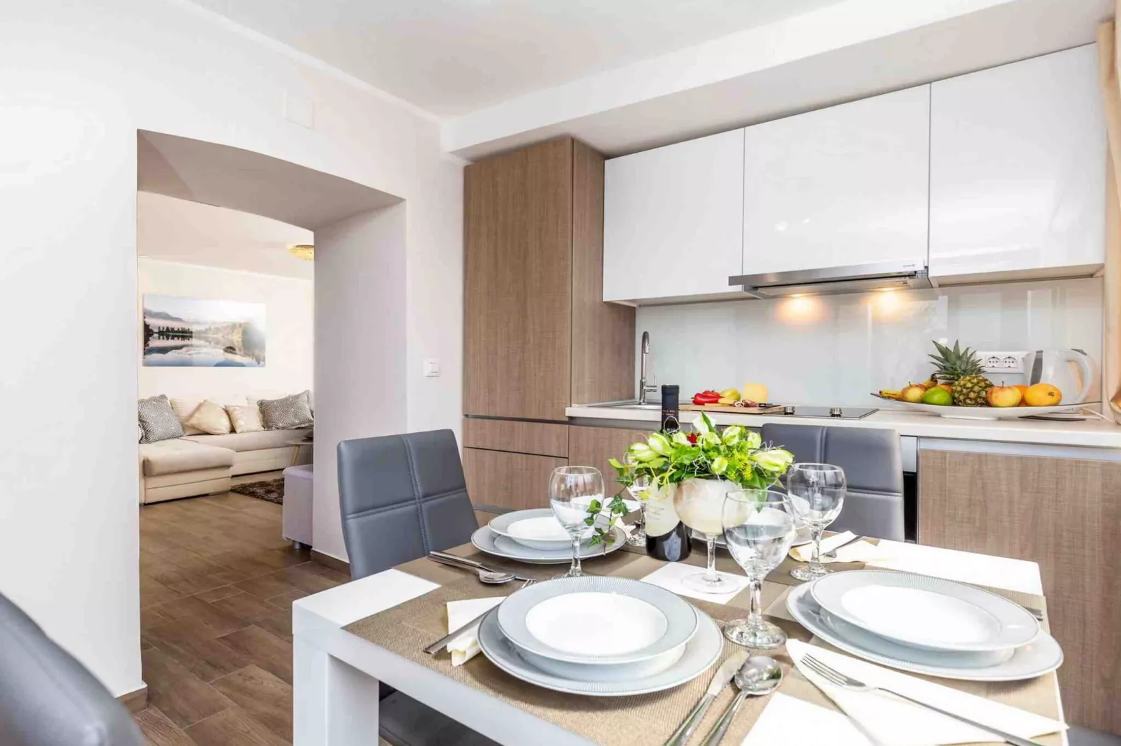 Modern Comfort with Shared Pool, Balconies & Lush Green Surroundings - One Bedroom Apartment (Relax)-Keuken