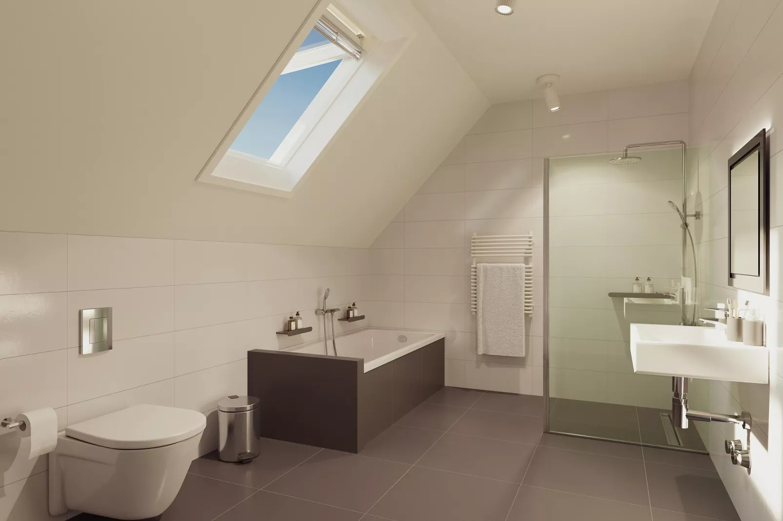 Draagsteen Outdoor Wellness-Badkamer