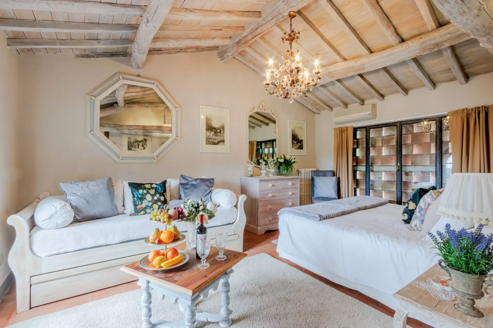 La Macina Farmhouse-Woonkamer