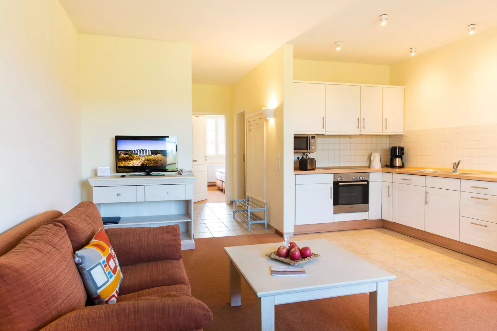 Garten Ferienwohnung - Strandhotel Dünenmeer-Keuken