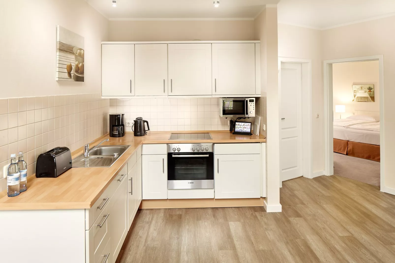 Garten-Maisonette Ferienwohnung - Strandhotel Dünenmeer-Keuken