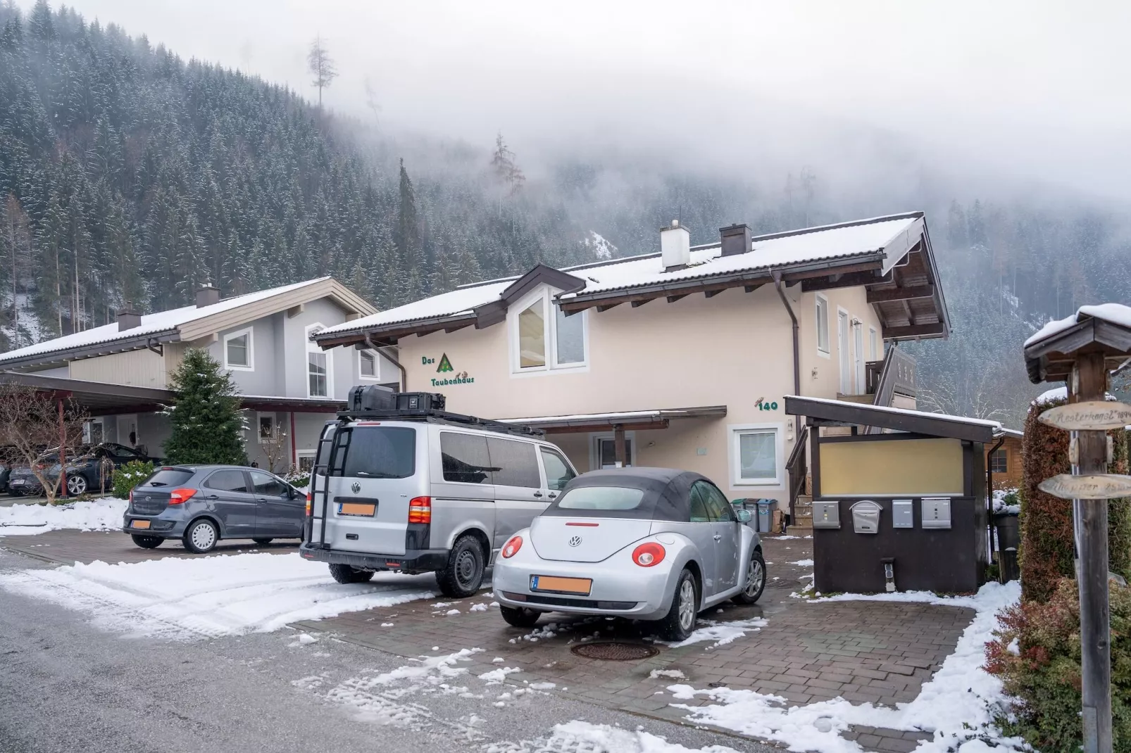 Apartment 3 mit Balkon /Hollersbach-Exterieur winter