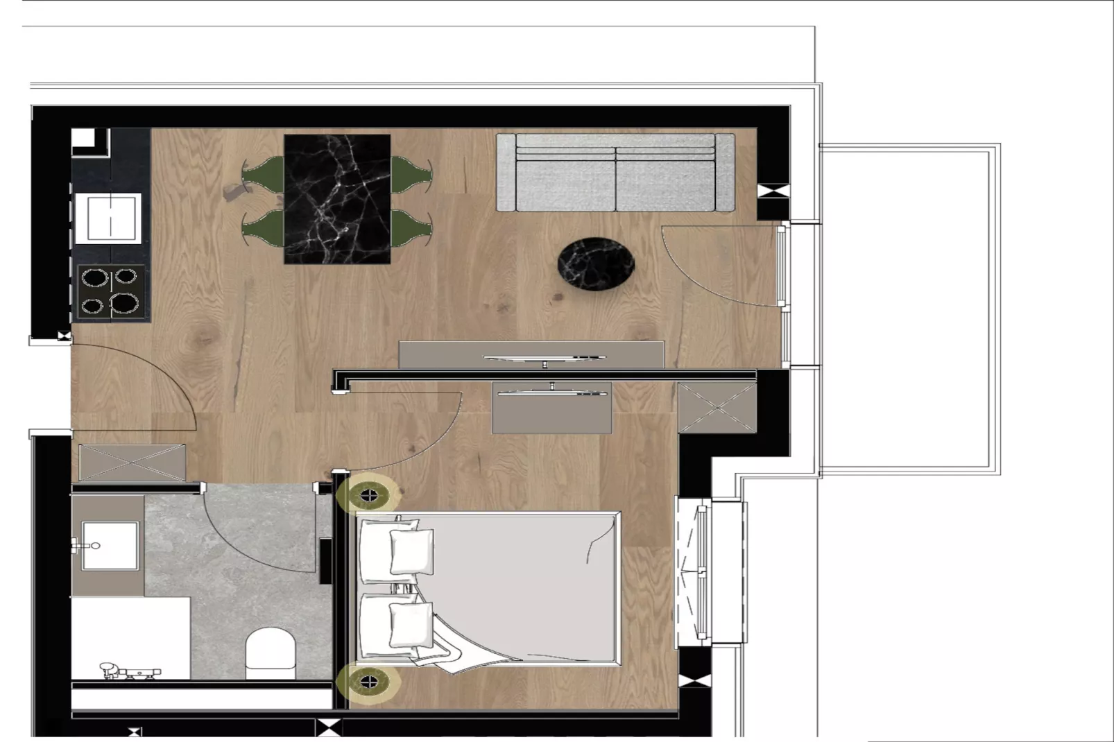 Appartements Gipfelglück 7-Niet-getagd