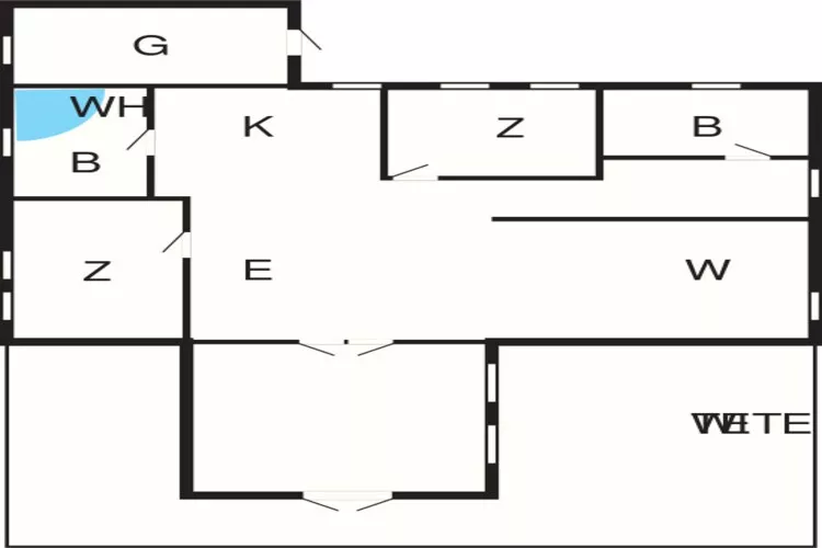Betoverende Cottage met Whirlpool-By Traum-Plattegrond