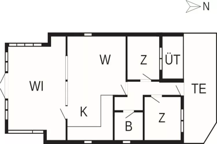 4 persoons vakantie huis in Odder-Plattegrond