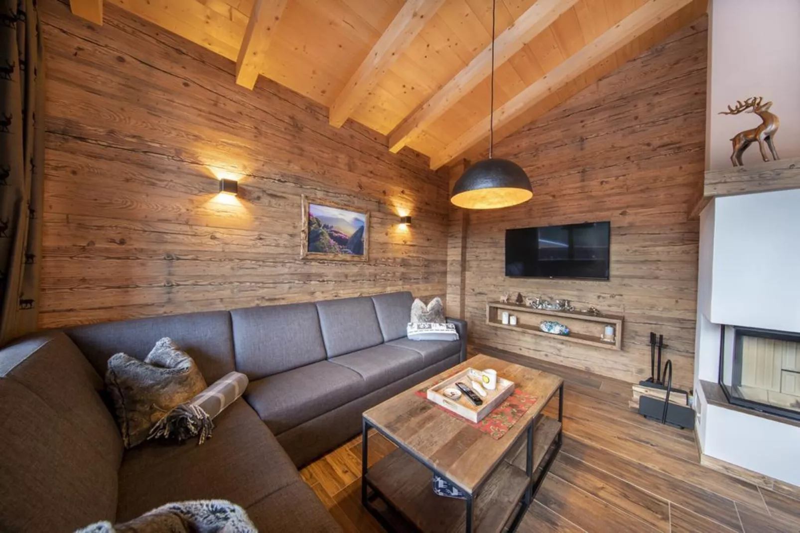 Nationalpark Chalet Käferfeldeck-Woonkamer
