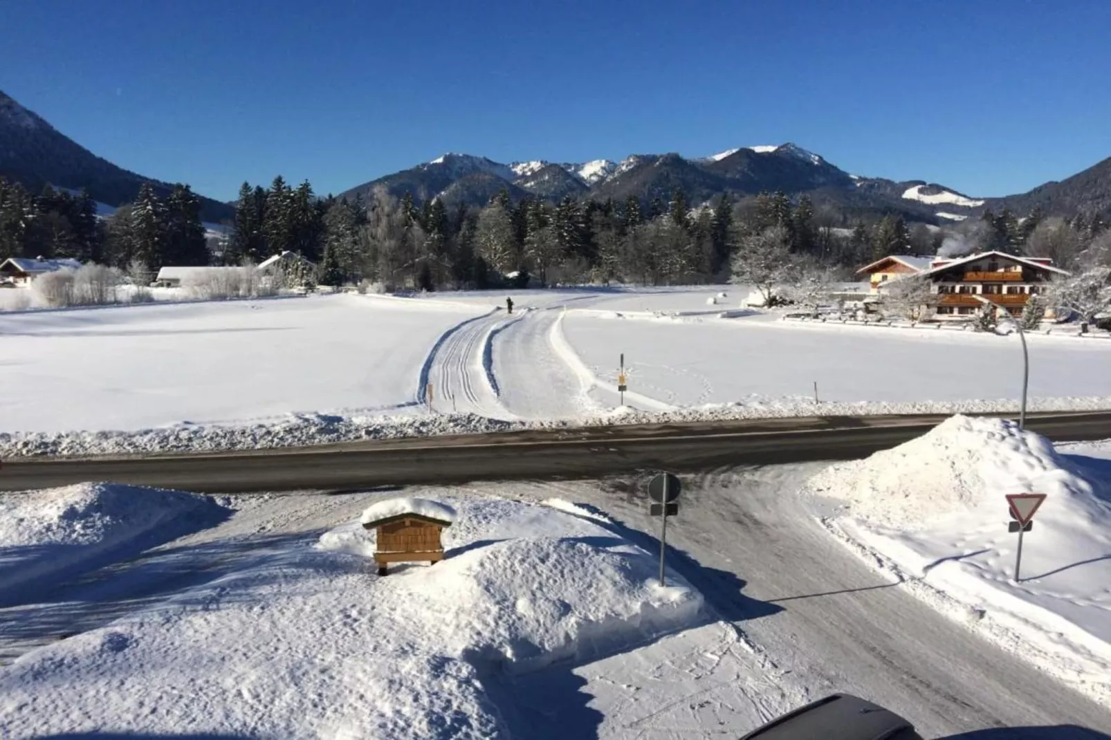 Im Chiemgau-Gebied winter 20km