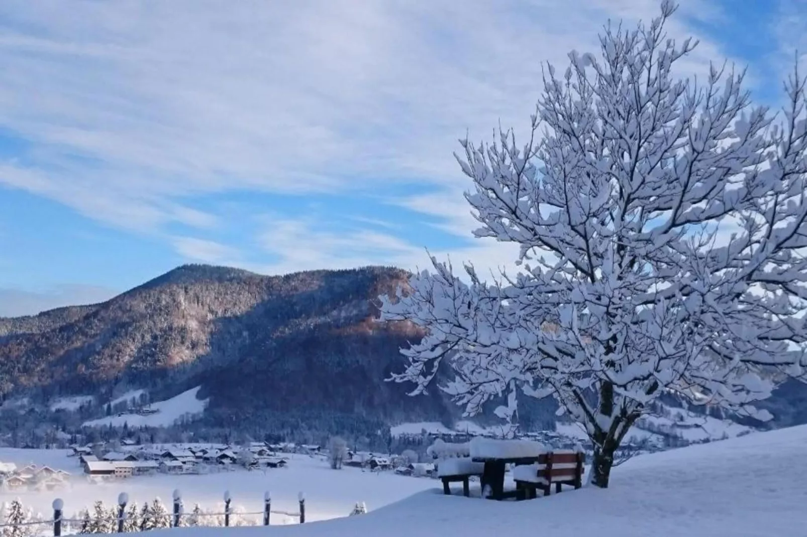 Im Chiemgau-Gebied winter 20km