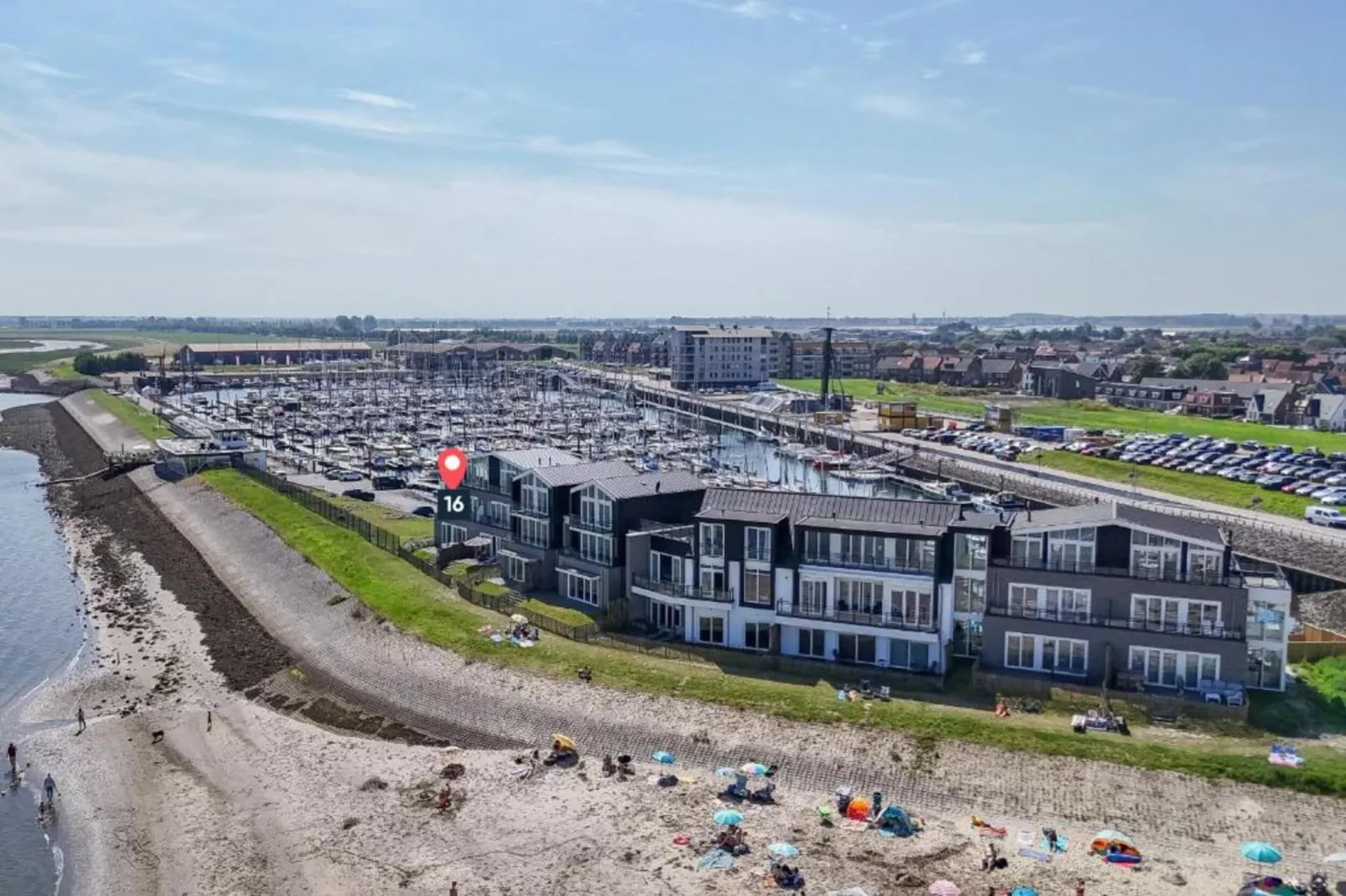 Luxe appartement Vista Maris - Havenweg 8-46  Sint-Annaland Oosterschelde-Gebieden zomer 20km