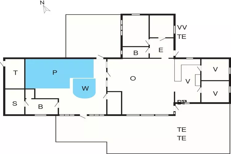 4 sterren vakantie huis in Væggerløse-Plattegrond