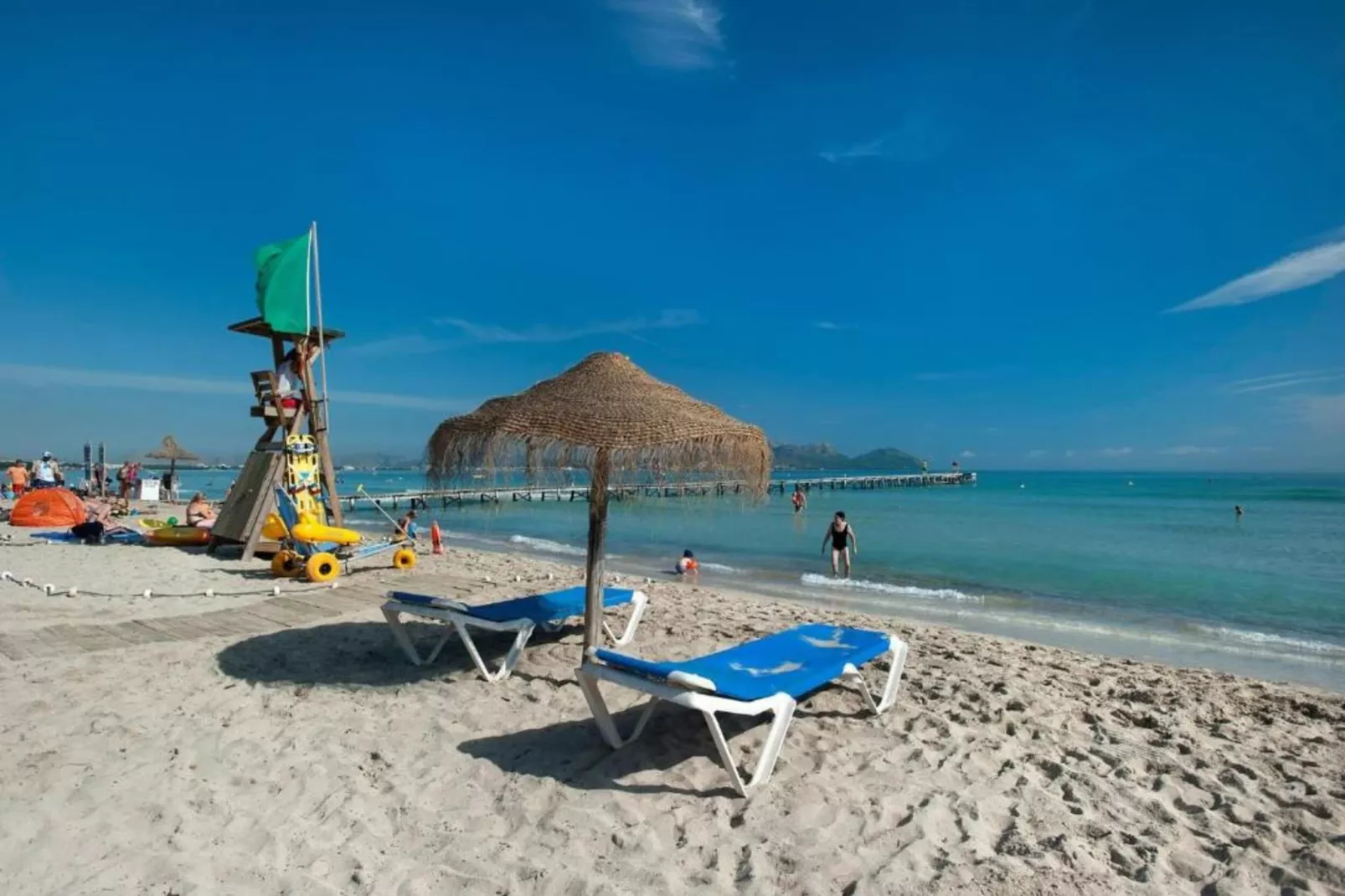 Alcudia Beach-Gebieden zomer 1km