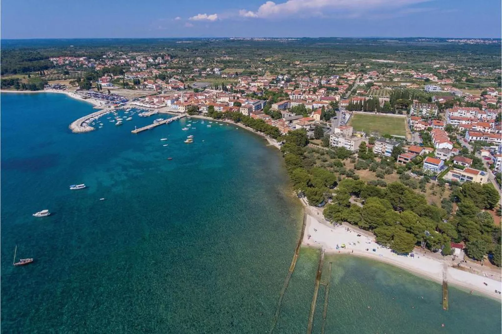 Barbariga Beach Apartment-Gebieden zomer 20km