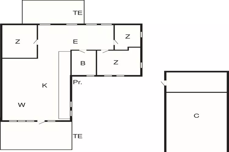 6 Personen vakantie huis in Thisted-Plattegrond