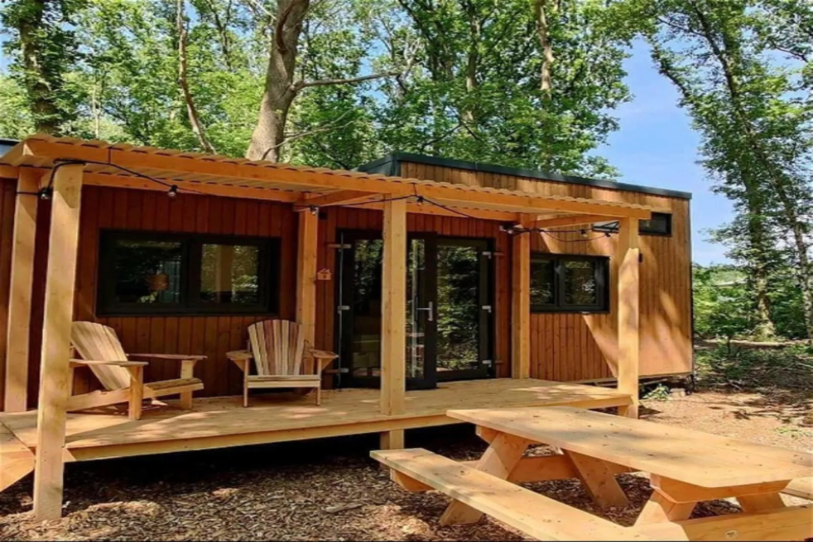 Tiny house voor 2  2 personen-Terrasbalkon