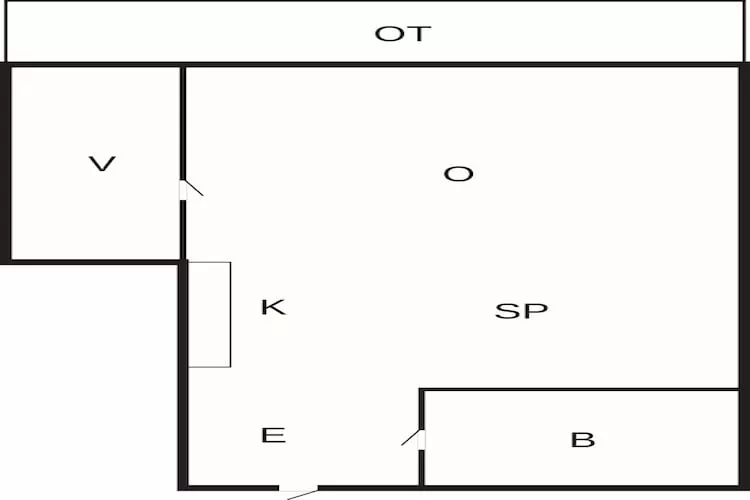 4 Personen vakantie huis in Nexø-Plattegrond