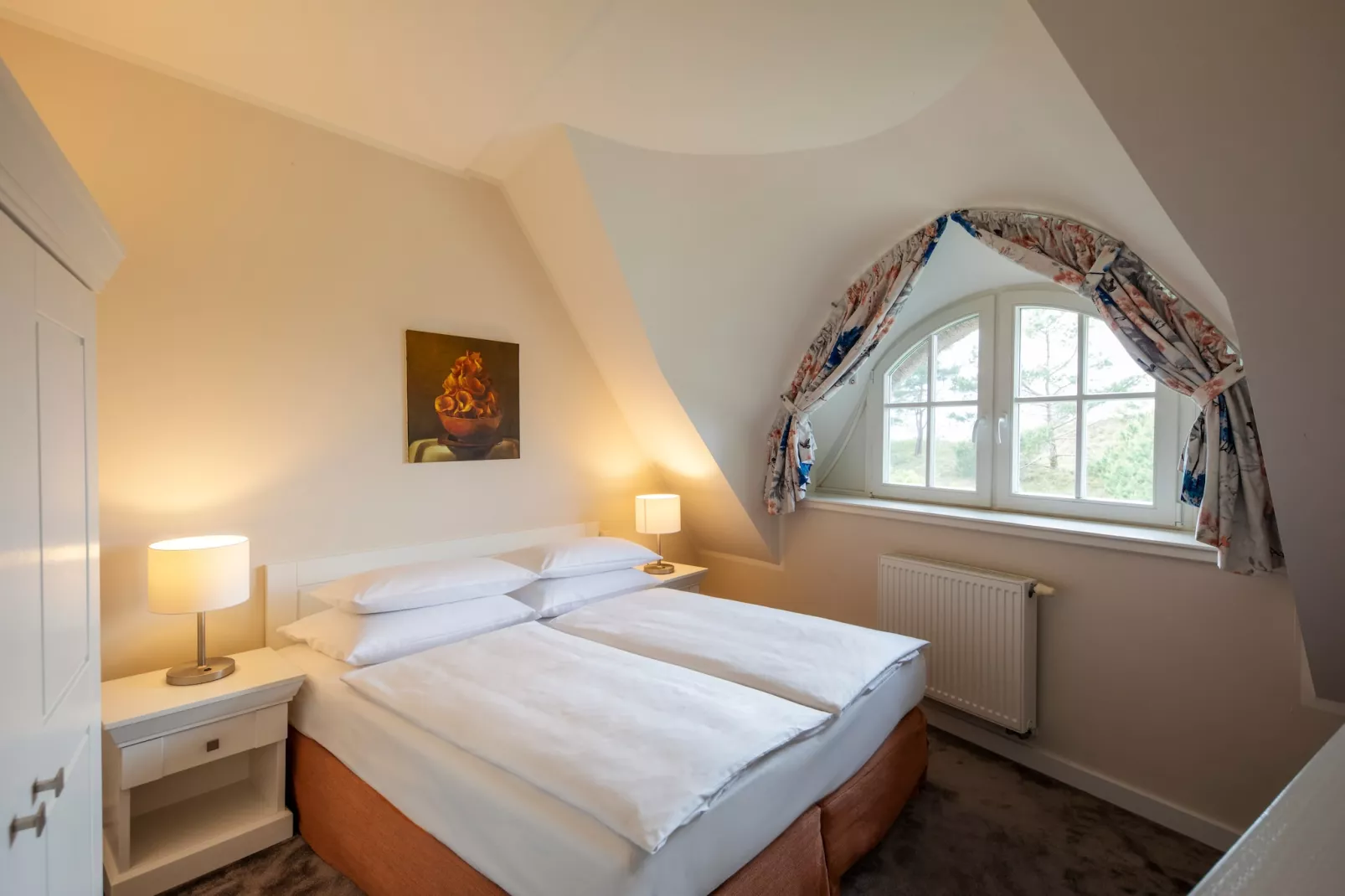 Garten-Maisonette Ferienwohnung - Strandhotel Dünenmeer-Slaapkamer