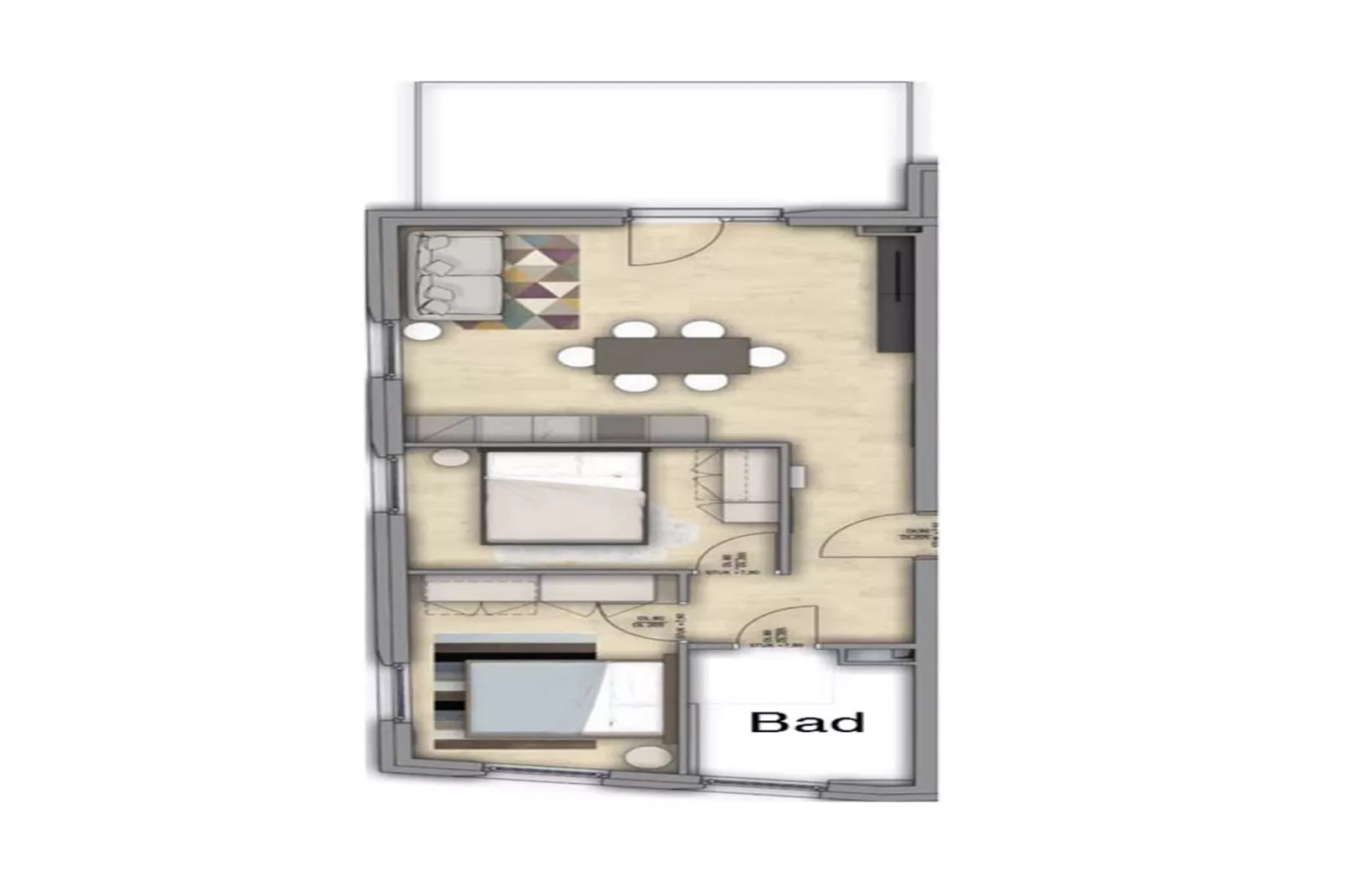 CityApartment Schwaz-Plattegrond