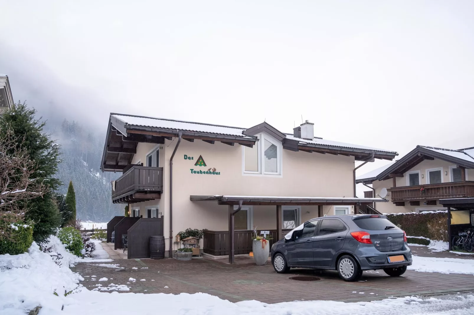 Apartment 3 mit Balkon /Hollersbach-Exterieur winter