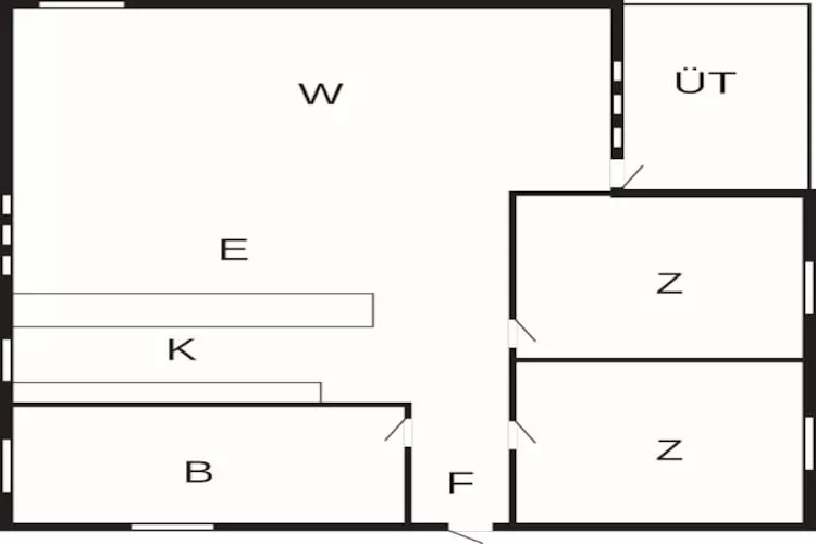 4 persoons vakantie huis in Hals-Plattegrond