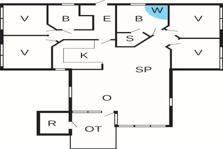 8 persoons vakantie huis in Ansager-Plattegrond