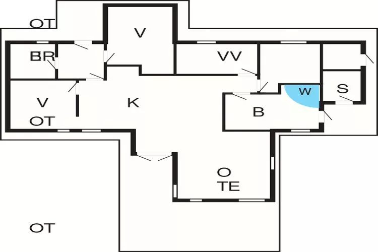 12 persoons vakantie huis in Millinge-Plattegrond