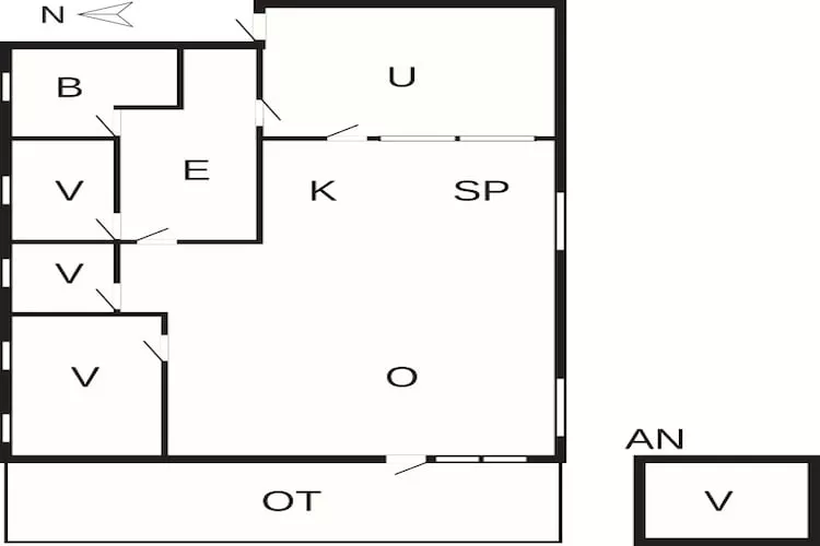 6 persoons vakantie huis in Gørlev-By Traum-Plattegrond