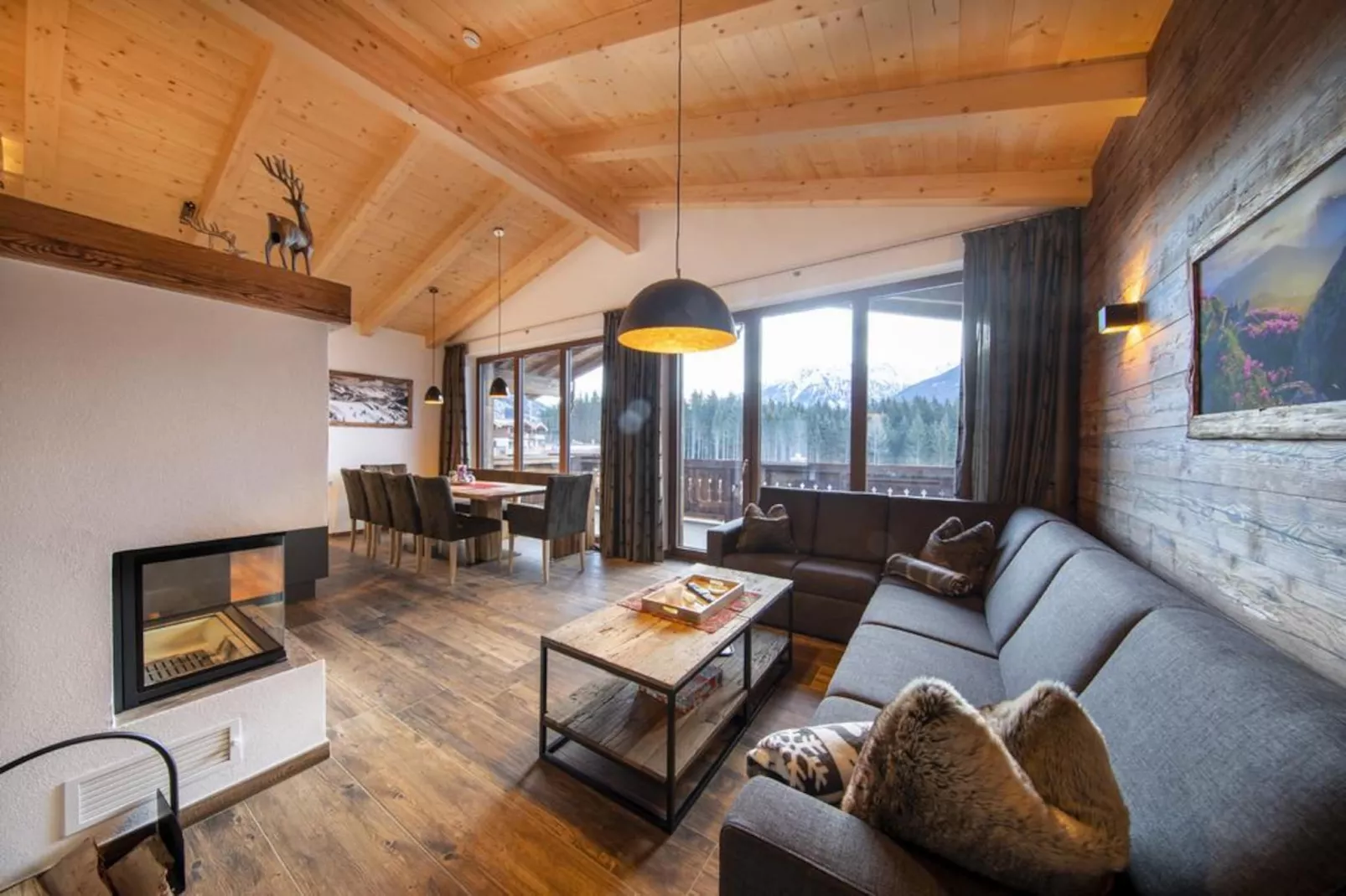 Nationalpark Chalet Käferfeldeck-Woonkamer