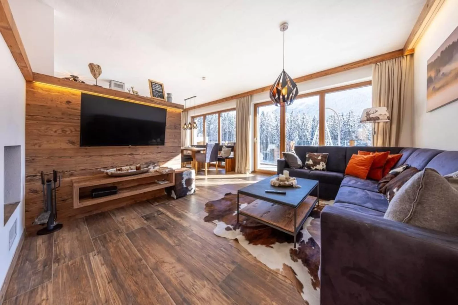 Nationalpark Chalet Goldbergspitze-Woonkamer